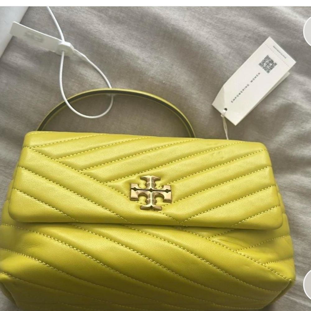 Tory Burch Kira Convertible chartreuse green Shoulder Bag - Picture 3 of 4